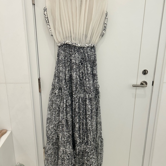 Lanvin Cream and Black Patterned Blouse - Picture 4 of 7